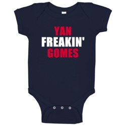 Yan Gomes Cleveland Baseball Sports Freakin Baby One Piece