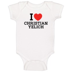 I Heart Christian Yelich Miami Baseball Player Classic Baby One Piece