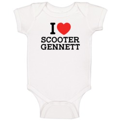 I Heart Scooter Gennett Milwaukee Baseball Player Classic Baby One Pie
