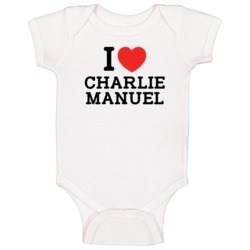 I Heart Charlie Manuel Minnesota Baseball Player Classic Baby One Piec