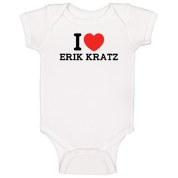 I Heart Erik Kratz Toronto Baseball Player Classic Baby One Piece