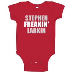 Stephen Larkin Cincinnati Baseball Sports Freakin Baby One Piece