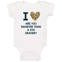 I Love Are You Smarter Than A 5th Grader? Favorite Tv Show Baby One Pi