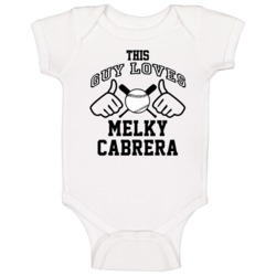 This Guy Loves Melky Cabrera Chicago Baseball Player Classic Baby One 