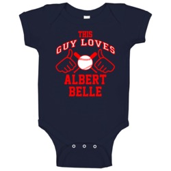 This Guy Loves Albert Belle Cleveland Baseball Player Classic Baby One