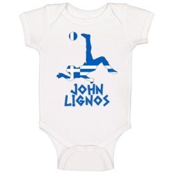 John Lignos Greek Greece Actor Sports Soccer Loves Baby One Piece