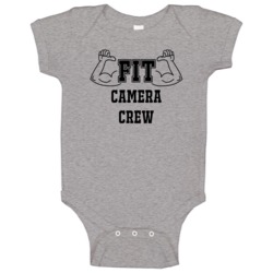 Fit Camera Crew Funny Essential Workout Baby One Piece