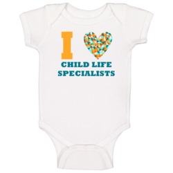 I Heart Child Life Specialists Popular Occupation Baby One Piece