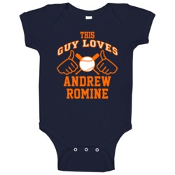 This Guy Loves Andrew Romine Detroit Baseball Player Classic Baby One This Guy Loves Andrew Romine Detroit Baseball Player Classic Baby One