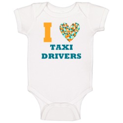 I Heart Taxi Drivers Popular Occupation Baby One Piece I Heart Taxi Drivers Popular Occupation Baby One Piece