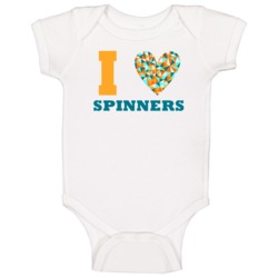 I Heart Spinners Popular Occupation Baby One Piece I Heart Spinners Popular Occupation Baby One Piece