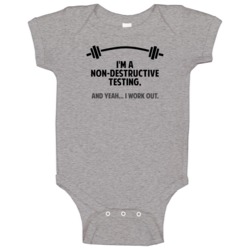 Non-destructive Testing Funny Workout Personalized Baby One Piece Non-destructive Testing Funny Workout Personalized Baby One Piece