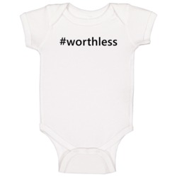 Hashtag Worthless Popular Trending Essential Ig Caption Baby One Piece Hashtag Worthless Popular Trending Essential Ig Caption Baby One Piece