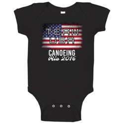 United States Usa Canoeing Rio 2016 Olympic Team Flag Baby One Piece United States Usa Canoeing Rio 2016 Olympic Team Flag Baby One Piece