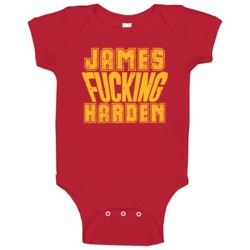 Fcking James Harden Funny Player Houston Basketball Baby One Piece Fcking James Harden Funny Player Houston Basketball Baby One Piece