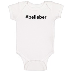 Hashtag Belieber Popular Trending Essential Ig Caption Baby One Piece