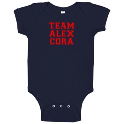 Team Alex Cora Boston Baseball Player Cool Fan Baby One Piece Team Alex Cora Boston Baseball Player Cool Fan Baby One Piece