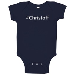 Hashtag Christoff Trending Essential Last Name Gift Baby One Piece Hashtag Christoff Trending Essential Last Name Gift Baby One Piece