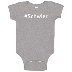 Hashtag Schwier Trending Essential Last Name Gift Baby One Piece Hashtag Schwier Trending Essential Last Name Gift Baby One Piece