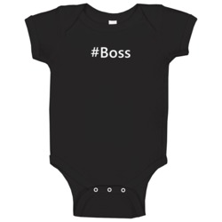 Hashtag Boss Trending Essential Last Name Gift Baby One Piece Hashtag Boss Trending Essential Last Name Gift Baby One Piece