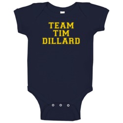 Team Tim Dillard Milwaukee Baseball Player Cool Fan Baby One Piece Team Tim Dillard Milwaukee Baseball Player Cool Fan Baby One Piece