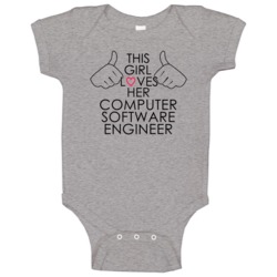 This Girl Loves Her Computer Software Engineer Occupation Baby One Pie This Girl Loves Her Computer Software Engineer Occupation Baby One Pie