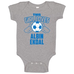 This Girl Loves Albin Ekdal Sweden Soccer Futbol Euro 2016 Baby One Pi This Girl Loves Albin Ekdal Sweden Soccer Futbol Euro 2016 Baby One Pi