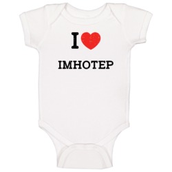 I Love Heart Imhotep First Name Worn Look Baby One Piece I Love Heart Imhotep First Name Worn Look Baby One Piece