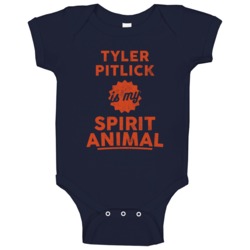 Tyler Pitlick Is My Spirit Animal Edmonton Hockey Baby One Piece Tyler Pitlick Is My Spirit Animal Edmonton Hockey Baby One Piece