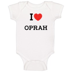 I Love Heart Oprah First Name Worn Look Baby One Piece I Love Heart Oprah First Name Worn Look Baby One Piece