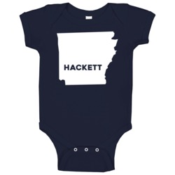 Hackett Arkansas Custom City Patriotic Usa Baby One Piece Hackett Arkansas Custom City Patriotic Usa Baby One Piece