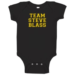 Team Steve Blass Pittsburgh Baseball Player Cool Fan Baby One Piece Team Steve Blass Pittsburgh Baseball Player Cool Fan Baby One Piece