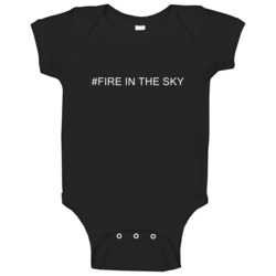 Hashtag Fire In The Sky Sci Fi Fantasy Cult Movie Red Baby One Piece Hashtag Fire In The Sky Sci Fi Fantasy Cult Movie Red Baby One Piece