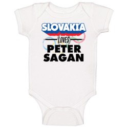Slovakia Loves Peter Sagan Cycling Olympics Baby One Piece Slovakia Loves Peter Sagan Cycling Olympics Baby One Piece