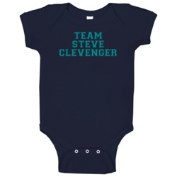 Team Steve Clevenger Seattle Baseball Player Cool Fan Baby One Piece Team Steve Clevenger Seattle Baseball Player Cool Fan Baby One Piece