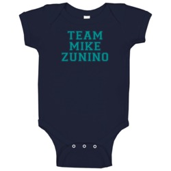 Team Mike Zunino Seattle Baseball Player Cool Fan Baby One Piece Team Mike Zunino Seattle Baseball Player Cool Fan Baby One Piece