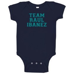 Team Raul Ibanez Seattle Baseball Player Cool Fan Baby One Piece Team Raul Ibanez Seattle Baseball Player Cool Fan Baby One Piece