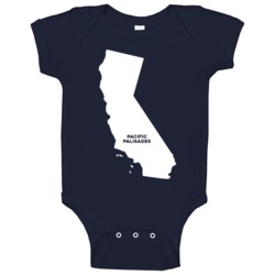 Pacific Palisades California Custom City Patriotic Usa Baby One Piece Pacific Palisades California Custom City Patriotic Usa Baby One Piece