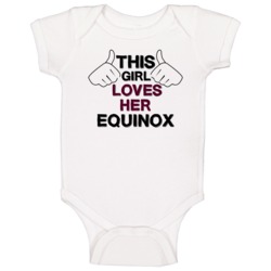 This Girl Loves Her Equinox Cool Car Buff Baby One Piece This Girl Loves Her Equinox Cool Car Buff Baby One Piece