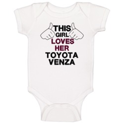 This Girl Loves Her Toyota Venza Cool Car Buff Baby One Piece This Girl Loves Her Toyota Venza Cool Car Buff Baby One Piece