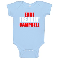Earl Campbell Freakin Houston Texas Sports Football Baby One Piece Earl Campbell Freakin Houston Texas Sports Football Baby One Piece