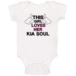 This Girl Loves Her Kia Soul Cool Car Buff Baby One Piece This Girl Loves Her Kia Soul Cool Car Buff Baby One Piece
