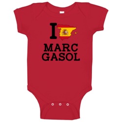 I Love Marc Gasol Spain Basketball Rio Olympics Baby One Piece I Love Marc Gasol Spain Basketball Rio Olympics Baby One Piece