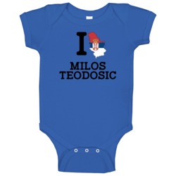 I Love Milos Teodosic Serbia Basketball Rio Olympics Baby One Piece I Love Milos Teodosic Serbia Basketball Rio Olympics Baby One Piece