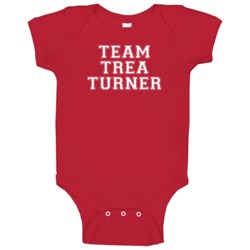 Team Trea Turner Washington Baseball Player Cool Fan Baby One Piece Team Trea Turner Washington Baseball Player Cool Fan Baby One Piece