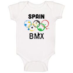 Spain Bmx Rio 2016 Summer Olympics Baby One Piece Spain Bmx Rio 2016 Summer Olympics Baby One Piece