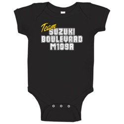 Suzuki Boulevard M109r Team Motorcycle Bike Cool Baby One Piece Suzuki Boulevard M109r Team Motorcycle Bike Cool Baby One Piece