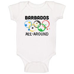 Barbados All-around Rio 2016 Summer Olympics Baby One Piece Barbados All-around Rio 2016 Summer Olympics Baby One Piece