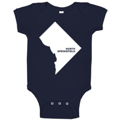 North Springfield District Of Columbia Custom City Patriotic Usa Baby North Springfield District Of Columbia Custom City Patriotic Usa Baby