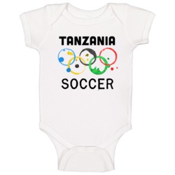 Tanzania Soccer Rio 2016 Summer Olympics Baby One Piece Tanzania Soccer Rio 2016 Summer Olympics Baby One Piece